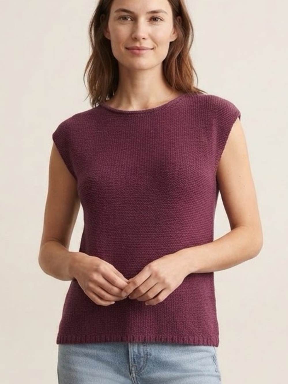 EUC Josephine Chaus Petite Sleeveless Top Size S
